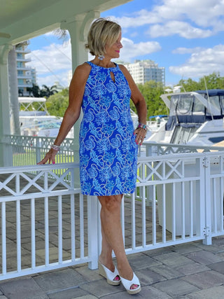 AQUA LANE KEYHOLE DRESS - Cathys Place
