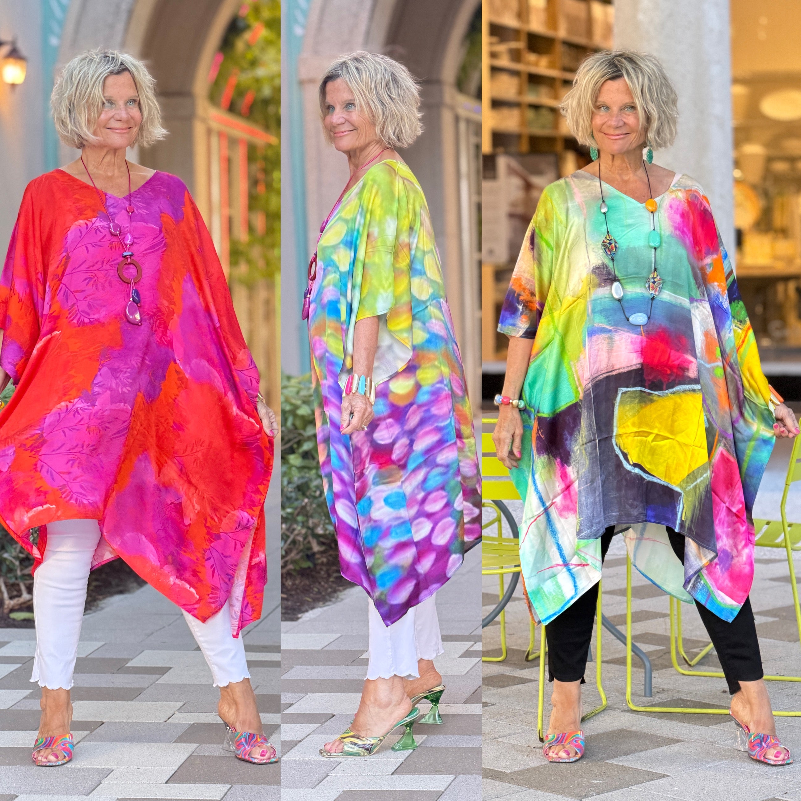 Artisan Bright Abstract Modal Kaftan Collection