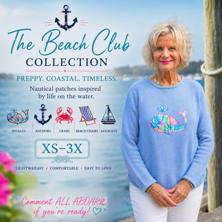 LULU B BEACH CLUB NAUTICAL SWEATER COLLECTION