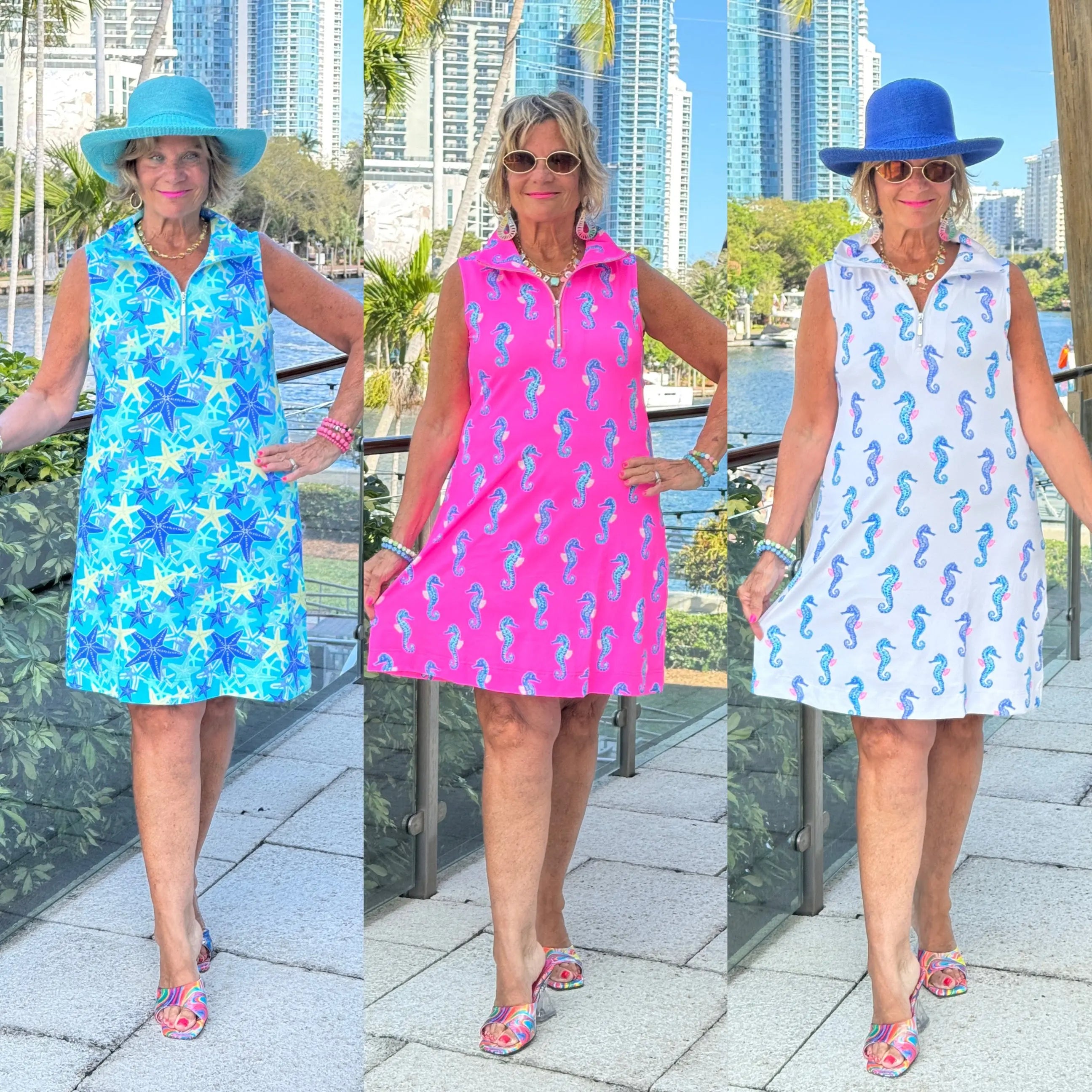 LULU-B HALF ZIPPER DRESS