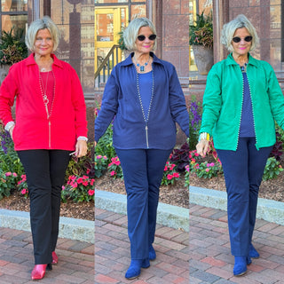 FANCY FRINGE AND RHINESTONE TOPS & METALLIC JACKETS