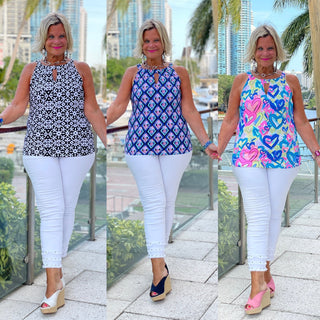 LULU-B KEYHOLE TOPS
