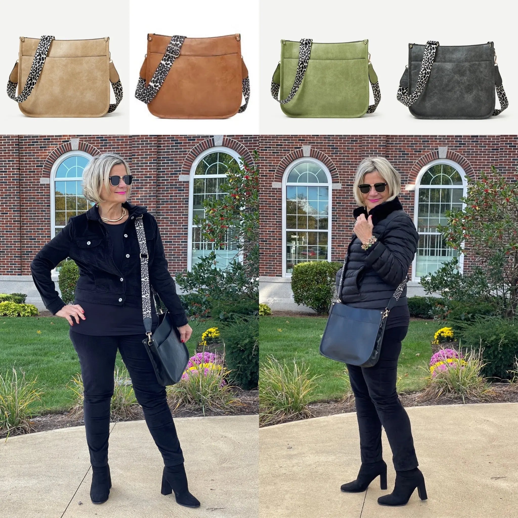 LEOPARD CROSS BODY BAGS