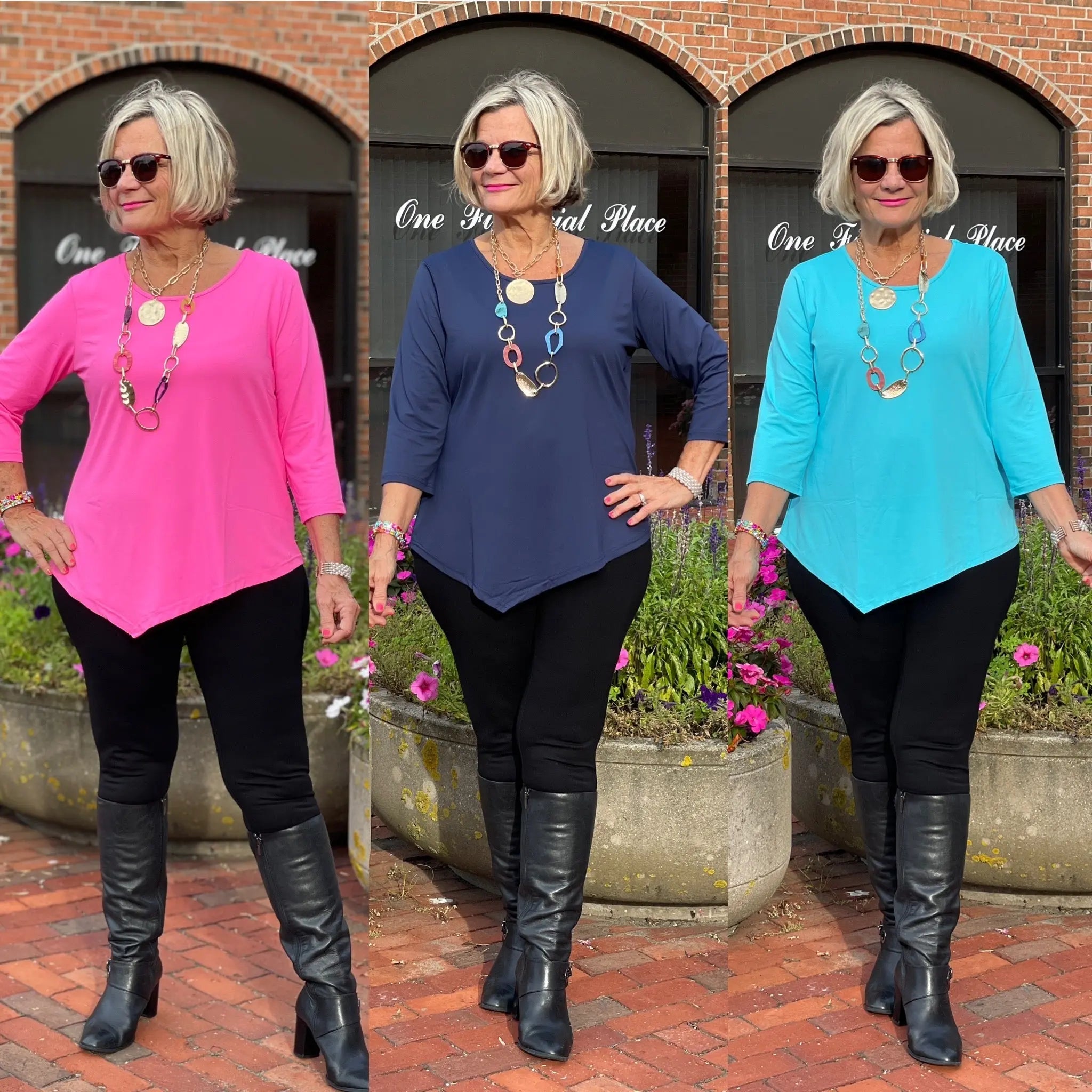 LULU-B WINTER SOLID ASYMMETRIC TOPS