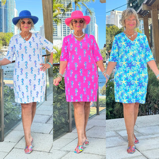 ELBOW-SLEEVE-DRESS Cathys Place