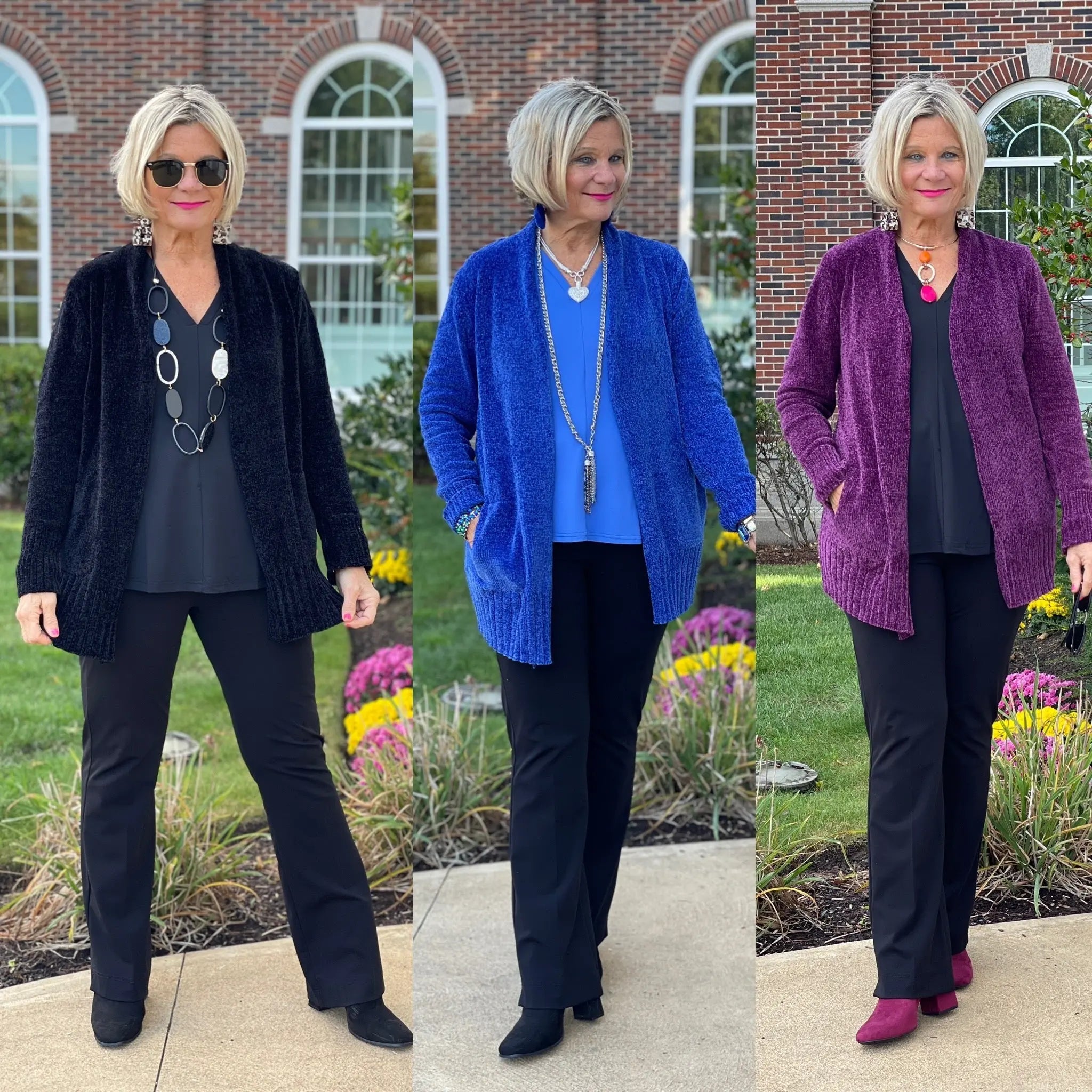 LULU-B COZY CHENILLE CARDIGANS & SWEATERS