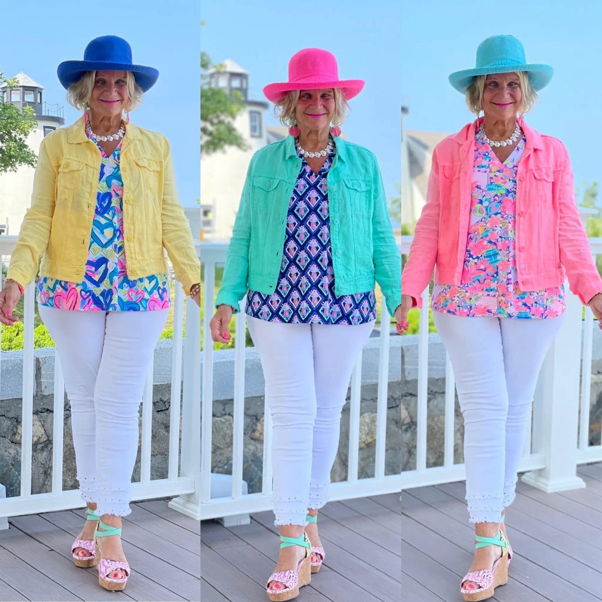 LULU-B PRINTED TAILORED  SLEEVLESS