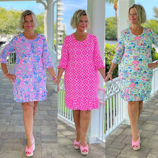 LULU-B-RUFFLE-SLEEVE-DRESS Cathys Place
