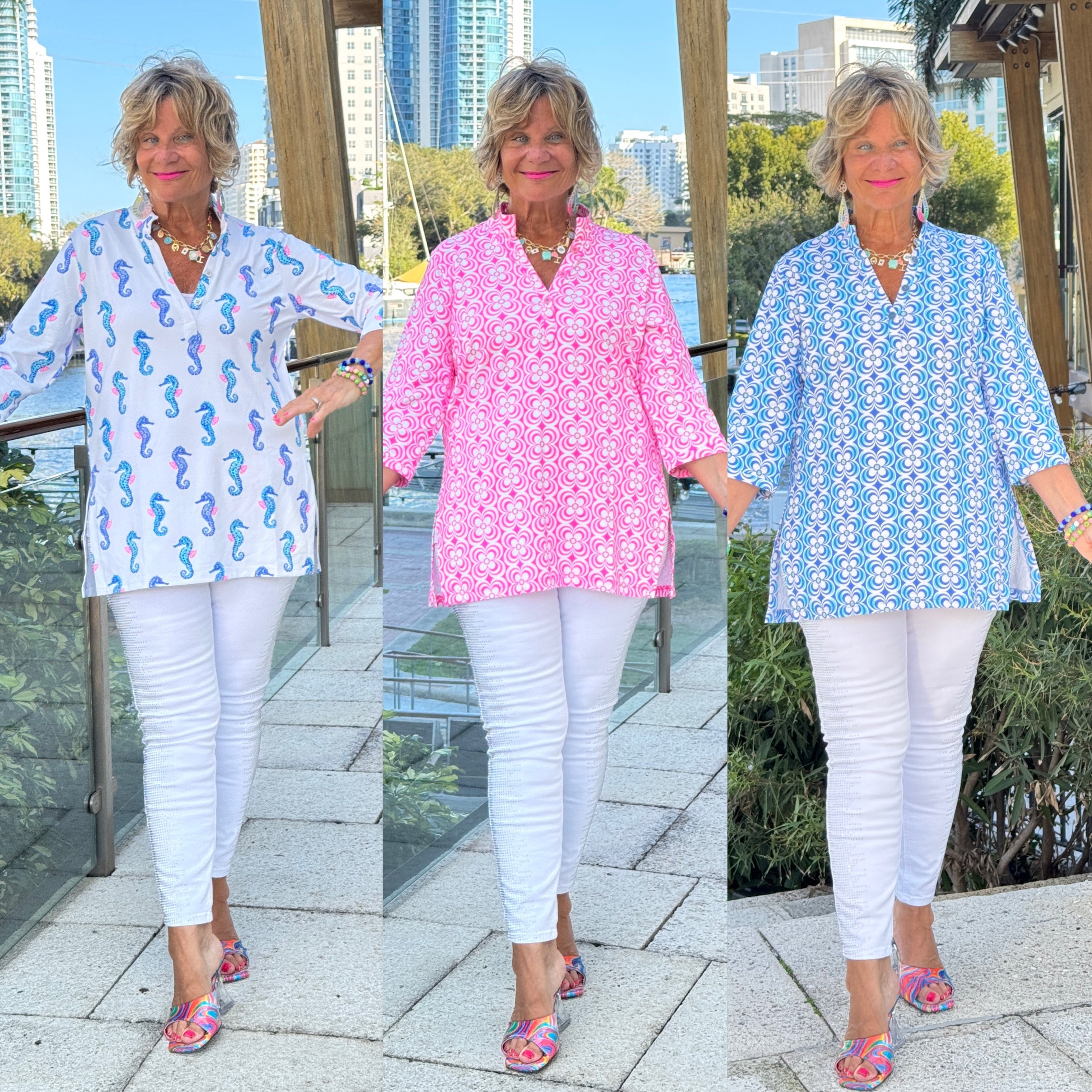 3 BUTTON TUNICS COLLECTION
