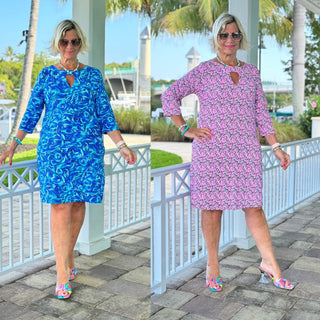 LULU-B KEYHOLE SLEEVE DRESSES