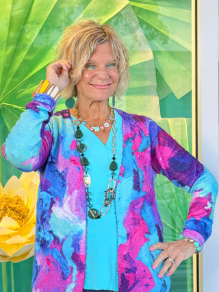 COLOR WAVES OF FASHION CARDIGAN ETHYL JEANS