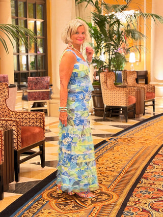 BLUE MARINE CHA CHA MAXI DRESS TANGO MANGO