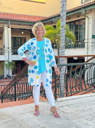AQUA DOT CARDIGAN
