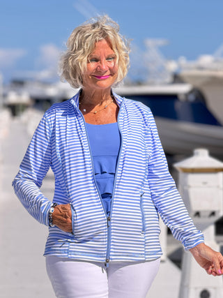 NAUTICAL PERRI STRIPED JACKET LULU-B