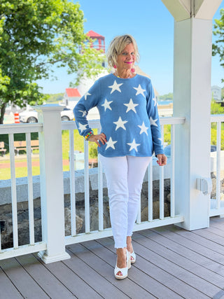LULU B PERRI DOCKSIDE FUZZY SWEATER LULU-B