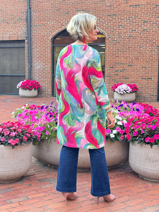 Ethyl Classic Long Length Cardi - KAMAS