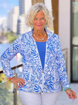LULU B HIBISCUS COAST FULL ZIPPER LULU-B