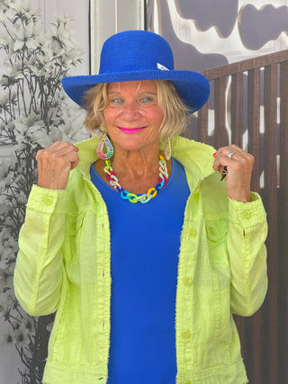 KEY WEST LIME LINEN JACKET