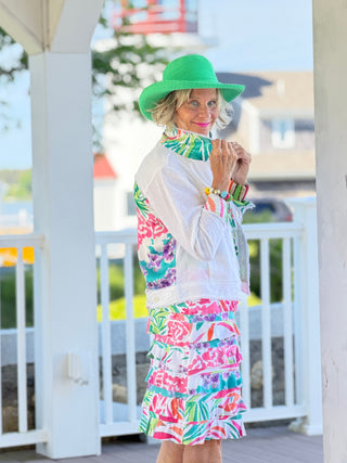PINK PARADISE GARDEN CHA CHA DRESS TANGO MANGO
