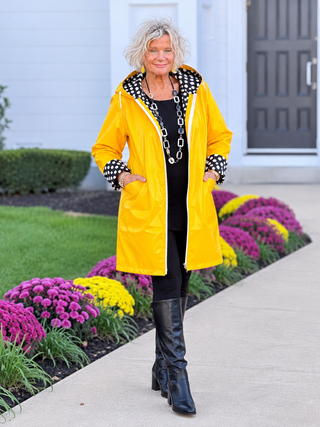 YELLOW POKA DOT POSH RAINCOAT Cathys Place