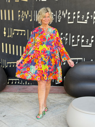 Poppies Ruffle Dress