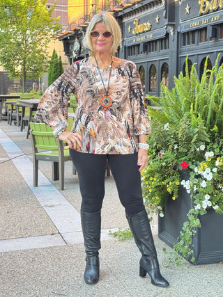 LEOPARD FASHION TOP