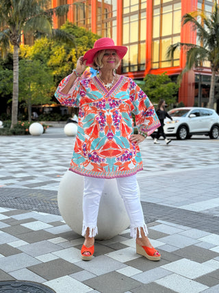 KEY WEST MANGO TROPICS BEACH COVER -UP FINAL SALE