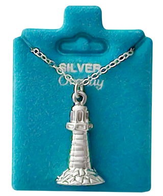Made In USA Lighthouse Necklace Gold or Silver