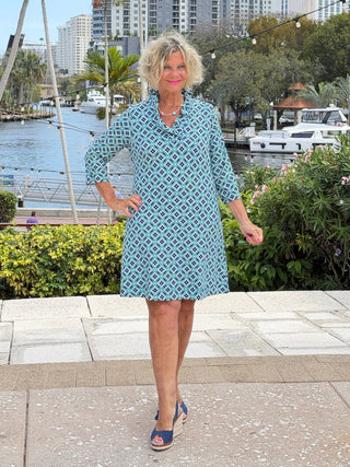 Lulu B Bay Club Ruffle Sleeve Dress LULU-B