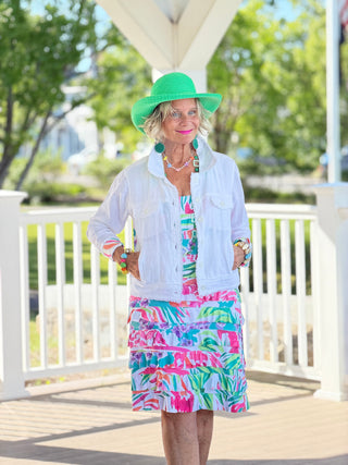 PINK PARADISE GARDEN CHA CHA DRESS TANGO MANGO