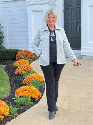 STYLING TWEED FULL ZIPPER JACKET Cathys Place