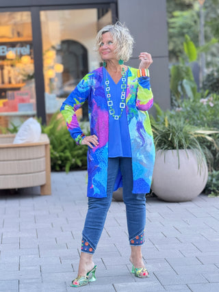 RIVER CRUISE BLUE CARDIGAN ETHYL JEANS