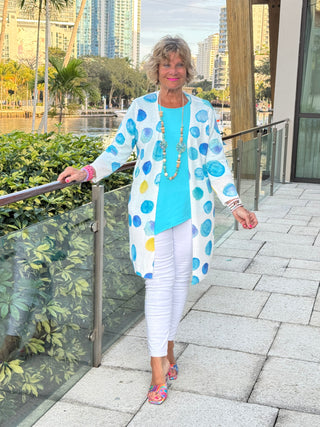 AQUA DOT CARDIGAN