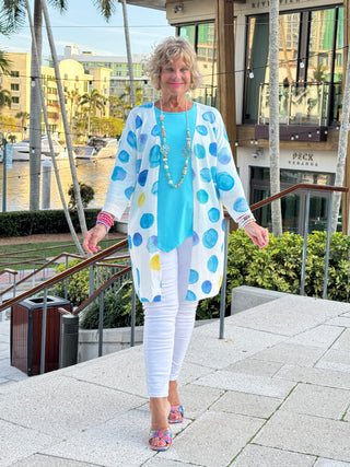 AQUA DOT CARDIGAN