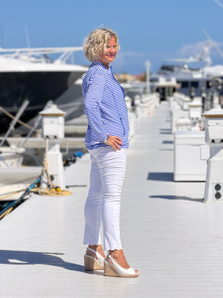 NAUTICAL BLU STRIPED JACKET LULU-B