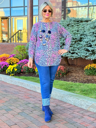 LULU-B SHADES OF ROYAL 2 POCKET SCOOP