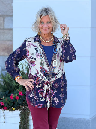 KENSINGTON TIE  BLOUSE Cathys Place