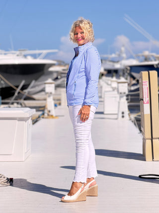 NAUTICAL PERRI STRIPED JACKET LULU-B