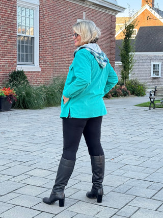 GREEN PLAID HOODIE