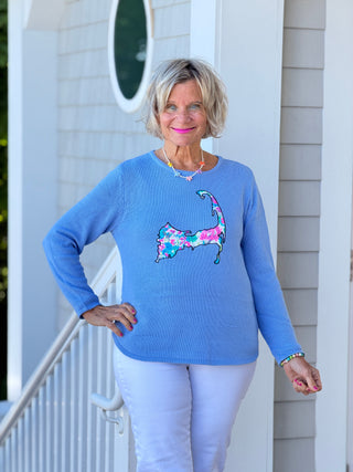 BEACH CLUB PERRI CAPE COD MAP SWEATER LULU-B