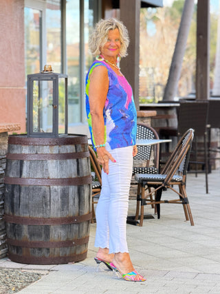 RIVER CRUISE BLUE TANK ETHYL JEANS