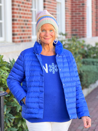 Multi Pastel Stripe Knit Pom Beanie Cathys Place