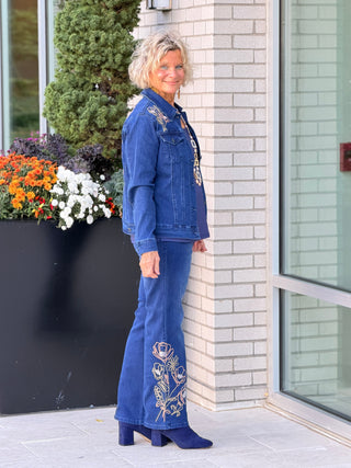 ETHYL FLOWER EMBROIDERED JEAN ETHYL JEANS