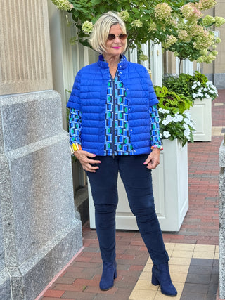 LULU-B SAPPHIRE SHORT PUFFER VEST