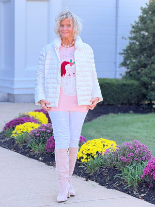 LULU-B IVORY FAUX FUR JACKET LULU-B
