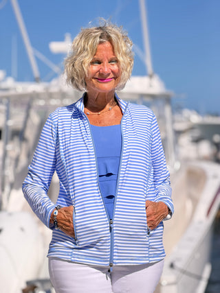 NAUTICAL PERRI STRIPED JACKET LULU-B