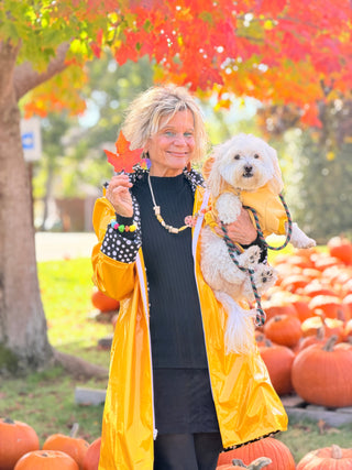 YELLOW POKA DOT POSH RAINCOAT Cathys Place