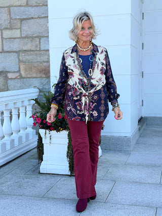KENSINGTON TIE  BLOUSE Cathys Place