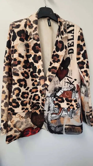 BLUWL One Size Urban Wild – Leopard Print Blazer LOOWIE LOOWIE