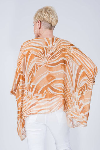 Sofia Botanika Silk Kaftan (BQ201BT) TINA Stephens Italy/Tees By Tina